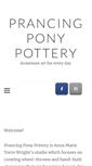 Mobile Screenshot of prancingponypottery.com