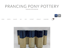 Tablet Screenshot of prancingponypottery.com